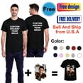 thumbnail image 1 of Personalized Custom T-Shirt Print Your Own Photo Logo Customized Cotton Tee, 1 of 11