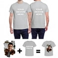 thumbnail image 1 of Personalized Custom T-Shirt Print Your Own Photo Logo Customized Cotton Tee, 1 of 11