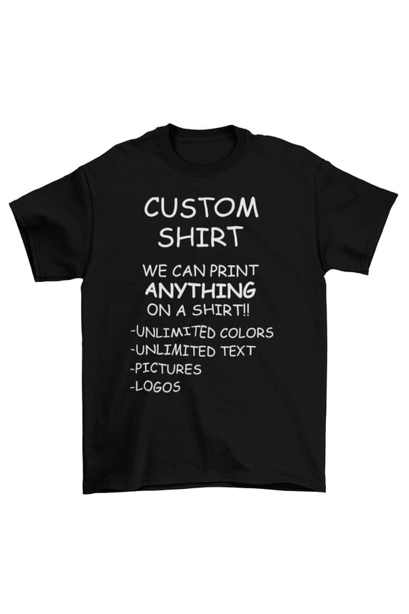 Personalized Custom T-Shirt Printing with your photo, text, logo, anything New