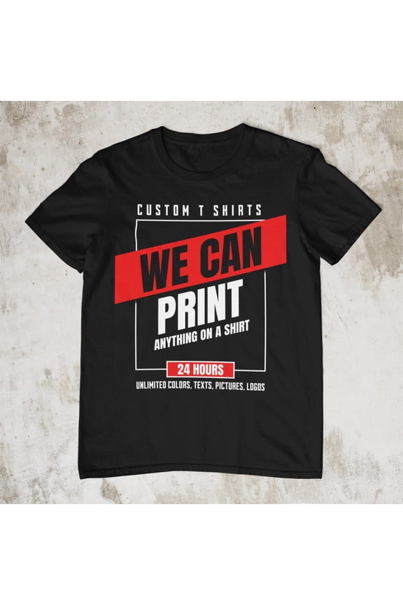 Personalized Custom T-Shirt Printing with your photo, text, logo, anything New
