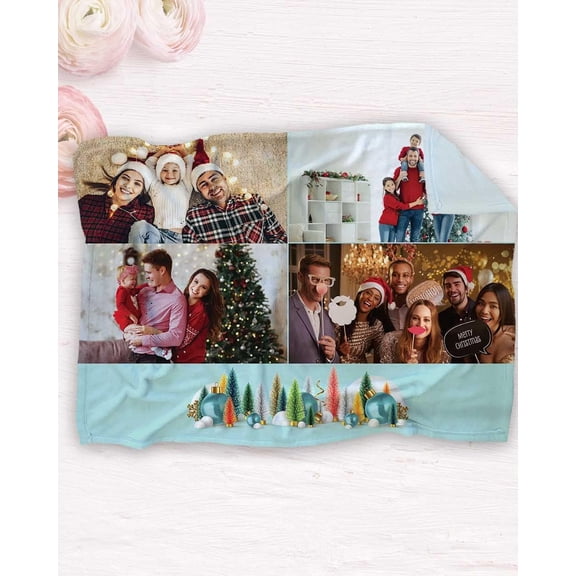 Personalized Custom Throw Blanket - 30x40 Inch Fleece Minky Customized Photo Design Text Logo Name Picture Gift for Mother's Day Family Friends Kids Baby Dogs Pets (BKM3040, 30"x40")