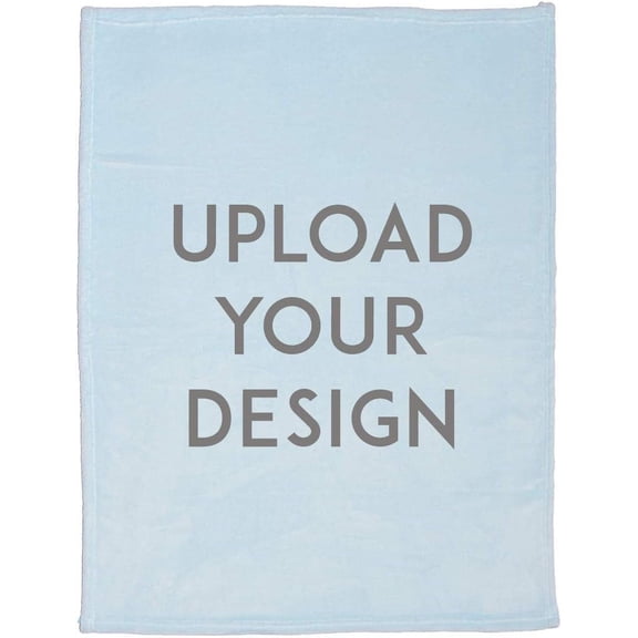 Personalized Custom Throw Blanket - 30x40 Inch Fleece Minky Customized Photo Design Text Logo Name Picture Gift for Mother's Day Family Friends Kids Baby Dogs Pets (BKM3040, 30"x40")