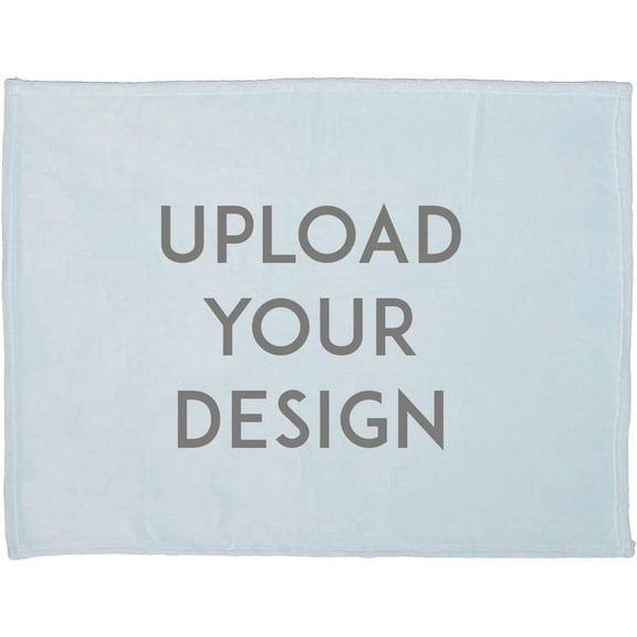 Personalized Custom Throw Blanket - 30x40 Inch Fleece Minky Customized Photo Design Text Logo Name Picture Gift for Mother's Day Family Friends Kids Baby Dogs Pets (BKM3040, 30"x40")