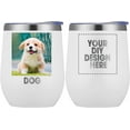 thumbnail image 1 of Personalized Custom Tumbler 12oz Stainless Steel Coffee Mug Cup with Lid & Straw Double Wall Insulated Tumbler with Colorful Text Logo Photo, 1 of 5
