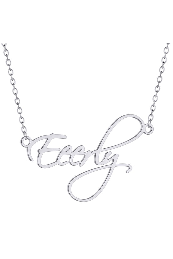 Personalized Customized Name Necklace Stainless Steel Custom Nameplate Chain Choker For Women Men Jewelry Birthday Gift