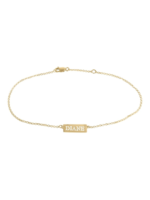 Personalized Cut Out Name Anklet