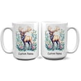 thumbnail image 1 of Personalized Cute Elk Coffee Mug 11oz 15oz - Custom Name Ceramic Cup - Unique Gift for Elk Lovers, Parents, Girlfriend, Siblings, Kids, Nature Enthusiasts, 1 of 6