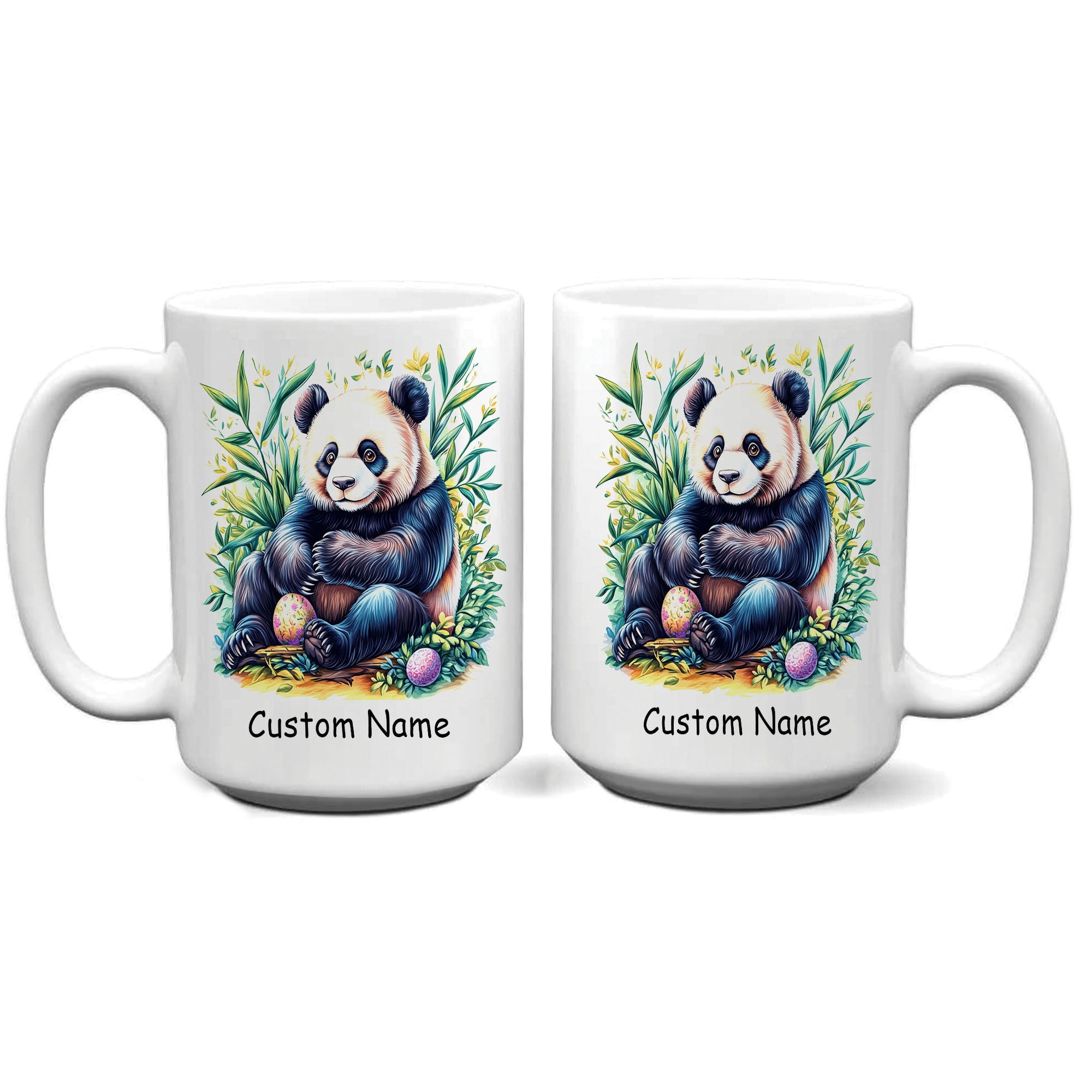 Personalized Cute Panda 2 Coffee Mug 11oz 15oz - Custom Name Ceramic Cup -  Special Gift for Panda Lovers, Parents, Girlfriend, Siblings, Kids,  Wildlife Enthusiasts, Animal Fans - Walmart.com