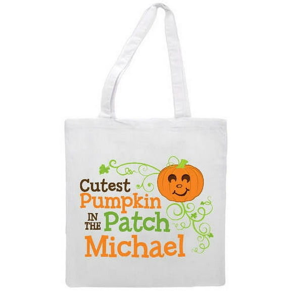 Personalized Cutest Pumpkin In The Patch Tote Bag