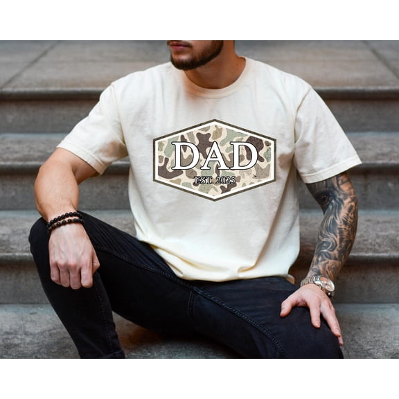 Personalized Dad Shirt, Camo Dad Shirt, Dad Shirt, Father’S Day Shirt, Dad Est Shirt