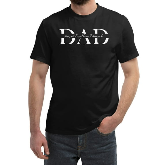 Personalized Dad Shirt for Men, Custom Dad Shirt, Personalized from Kids, Customized Gifts for Dad T-Shirt