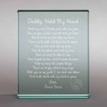 thumbnail image 1 of Personalized Daddy Hold My Hand 4" x 5" Glass Keepsake, 1 of 1