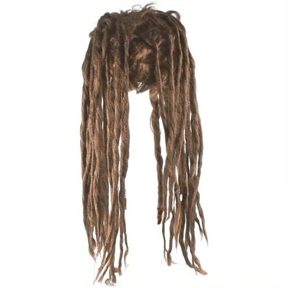 Personalized Dark Brown Dreadlock Wig - Retro Style for Festivals, Cosplay, and Everyday Wear