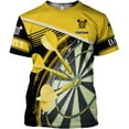 thumbnail image 1 of Personalized Dart Shirts Men Women 3D Polo Custom Name Team Jersey Funny Dartboard Shirt S-5XL Gifts (Yellow, XL), 1 of 8