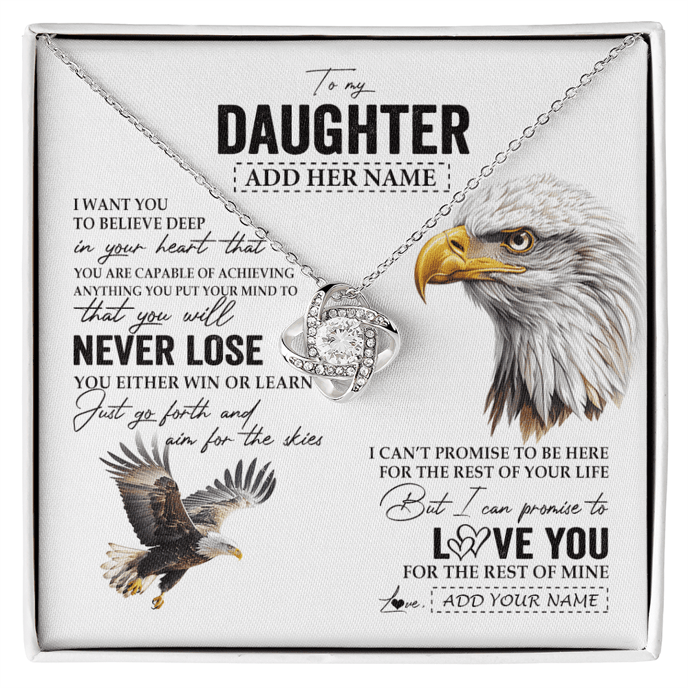 Personalized To My Daughter Necklace From Mom Dad Mother You Will Never ...