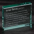 thumbnail image 1 of Personalized Definition of True Love 4" x 5" Glass Keepsake, 1 of 1