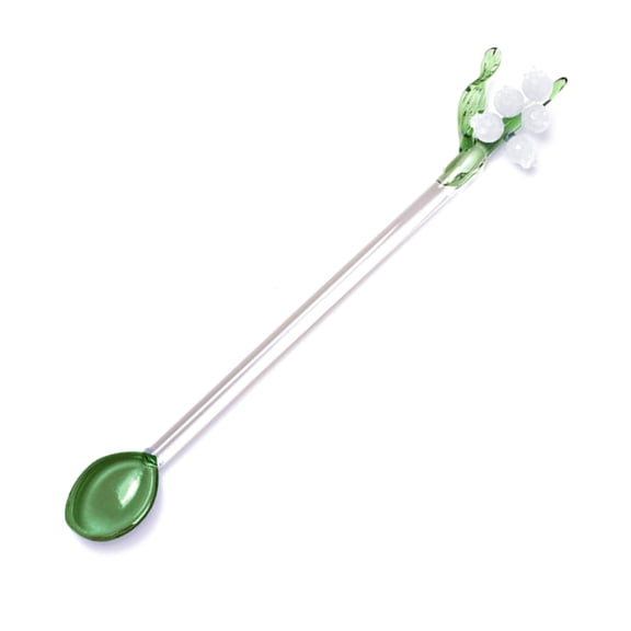Personalized Dessert Spoon Bells Orchids Flower Cake Spoon Mini Stirring Spoons Tableware Collection Coffee Mixing Spoon