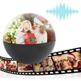 thumbnail image 1 of Personalized Digital Photo Video Player, 2.7 inch Crystal Ball Display, Uploadable Videos and Photos, DIY Gift for Anniversary Birthday, 1 of 7