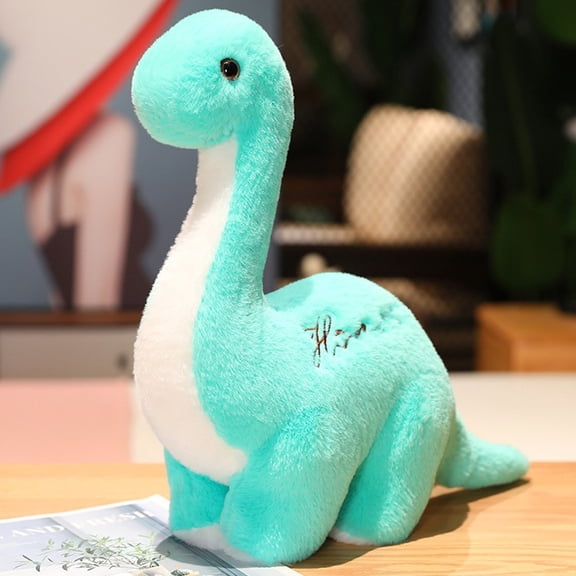 Personalized Dinosaur Plush Doll Soft Stuffed Animal Toy for Kids, Custom Name Embroidery Dino Pillow for Birthday Gift, 7-10 Inch