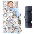 thumbnail image 1 of Personalized Dinosaur Sleeping Bag for Toddlers - Custom Name Slumber Bag and Nap Mat, Soft and Cozy Dino Toddler Nap Mat for Daycare and Preschool, Ideal for Dino Lovers and Fun Naptime Adventures, 1 of 4