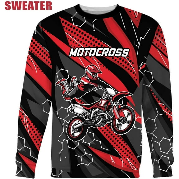 Personalized Dirt Bike Shirt for Mens, Motocross Shirts Jersey, Dirtbike Racing Shirt, American Flag Riding Tshirt (Sweatshirt, XL)