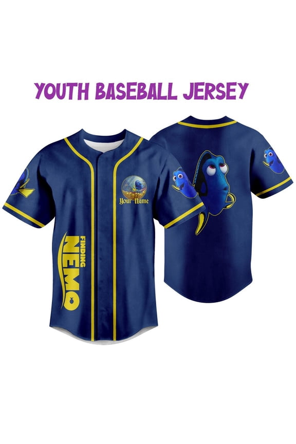 Personalized Disney Finding Nemo Dory Awesome Jersey, Disney Baseball Jersey Shirt, Cute G