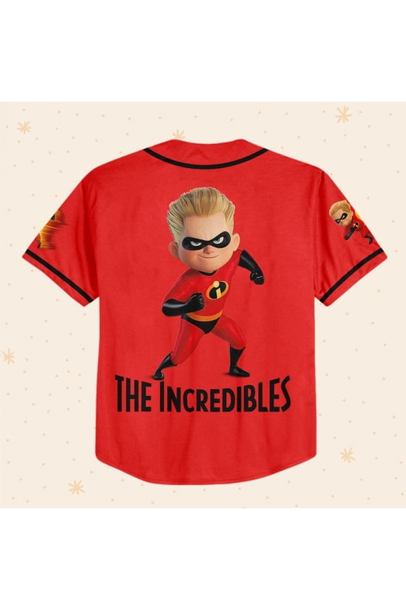 Personalized Disney The Incredibles Dash Baseball Jersey - Wondermento