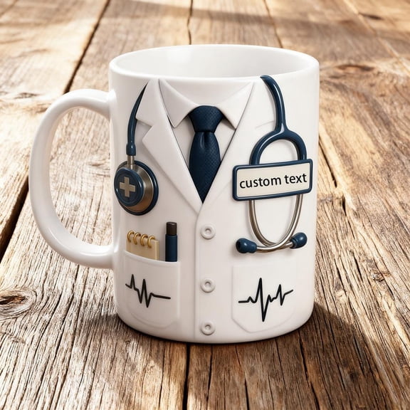 Personalized Doctor Name Mug, Medical Appreciation Gift, Graduation Gift for Physicians and Nurses