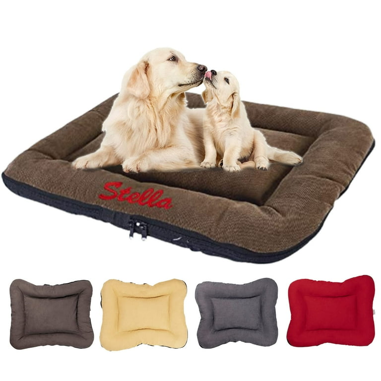 Embroidered dog bed sale