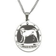 thumbnail image 1 of Personalized Dog Breed Pendant Necklace - 10 Popular Breeds Available Labrador Retriever, 1 of 5