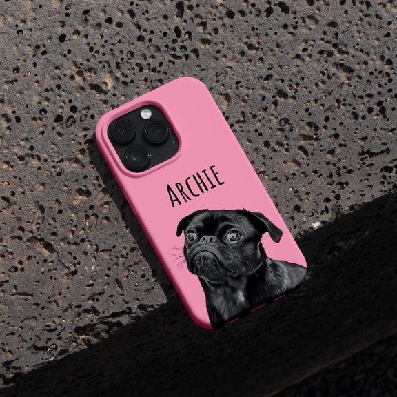 Personalized Dog & Cat Phone Case: Custom Pet Portrait Photo Cover Designed for iPhone 17 Series, 16, 15, Unique Gift for Pet Lovers