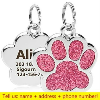 3PCS Dog Tag Clip Pet Tag Ring for Collar, Personalized Dog Name Tag Heavy  Duty Quick Clips Dog Tag Holder with Dog ID Tag Small Cat Dog Harnesses