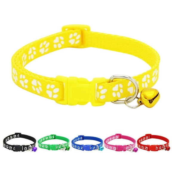 Personalized Dog Collar with Bell, Soft Adjustable Comfortable Collar for Small Medium Large Dogs, Ideal for Outdoor Walking Training Running