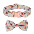 thumbnail image 1 of Personalized Dog Collars With Bow Tie Cotton Girls Dog Collar With Metal Buckle Adjustable Puppy Collars For Adjustable Sizes Small Medium Large Dog As Pet Gift, 1 of 6