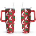 thumbnail image 1 of Personalized Dog Lover Gift Idea - 40oz Insulated Tumbler with Straw for Women - Non-Slip Handle Coffee Travel Cup, 1 of 7