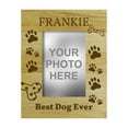 thumbnail image 1 of Personalized Dog Memorial Engraved Wood Picture Frame 4 x 6 Inches Horizontal - Custom Message, 1 of 1
