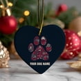 thumbnail image 1 of Personalized Dog Paw Ornament: Heart-Shaped Pet Memorial Keepsake, 1 of 6