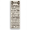 thumbnail image 1 of Personalized Dog Rules 6" x 18" Canvas, Cream, 1 of 1