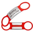 thumbnail image 1 of Personalized Dog Tags Custom Slide on No Noise ID Name Collar Tag Engraved S/L, 1 of 3
