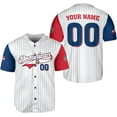 thumbnail image 1 of Personalized Dominican Republic Baseball Jersey Shirt,Team Name Republic Dominicana Baseball Jersey for Men and Women (4XL), 1 of 6