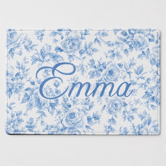 Personalized Doormat Custom Name Welcome Mat, Non-Slip Backing Printable Fabric Indoor Outdoor Floor Mat, Made in USA