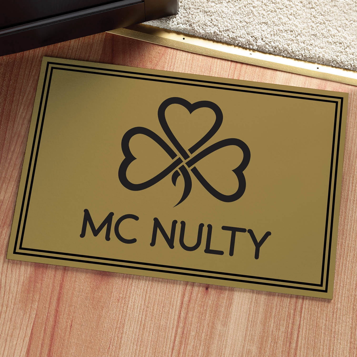 Personalized Doormat - Shamrock
