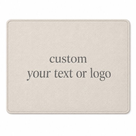 Personalized Doormat with Custom Text or Logo, Printable Mat Fabric with Non-Slip Backing, 2 Sizes
