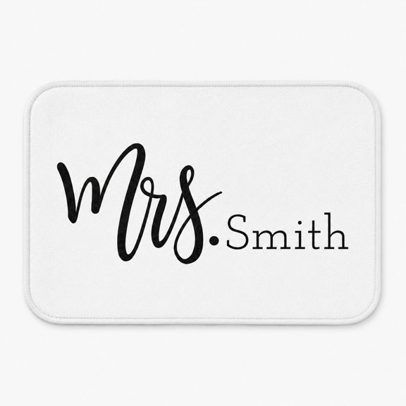Personalized Doormat with Non-Slip Backing, Custom Name Floor Mat, Printable Mat Fabric, 2 Sizes