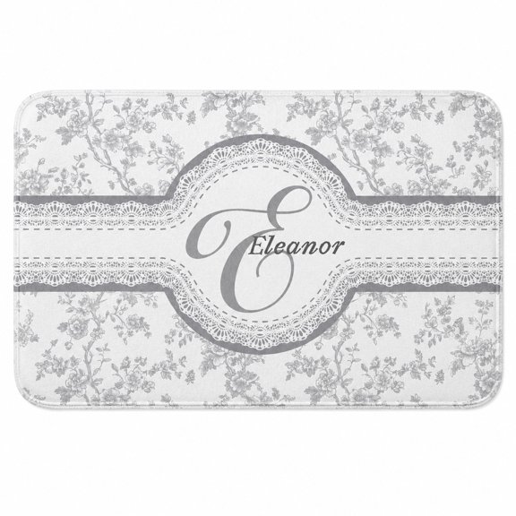 Personalized Doormat with Non-Slip Backing, Custom Name Text Mat, Printable Fabric Floor Mat, 2 Sizes