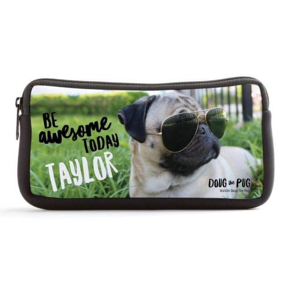 Personalized Doug The Pug Be Awesome Pencil Case