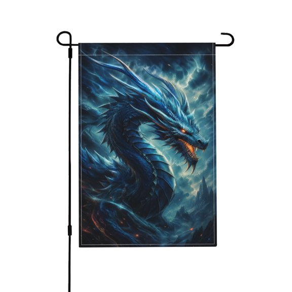 Personalized Dragon Outdoor Flag For Garden And Balcony Decor 12x18 in