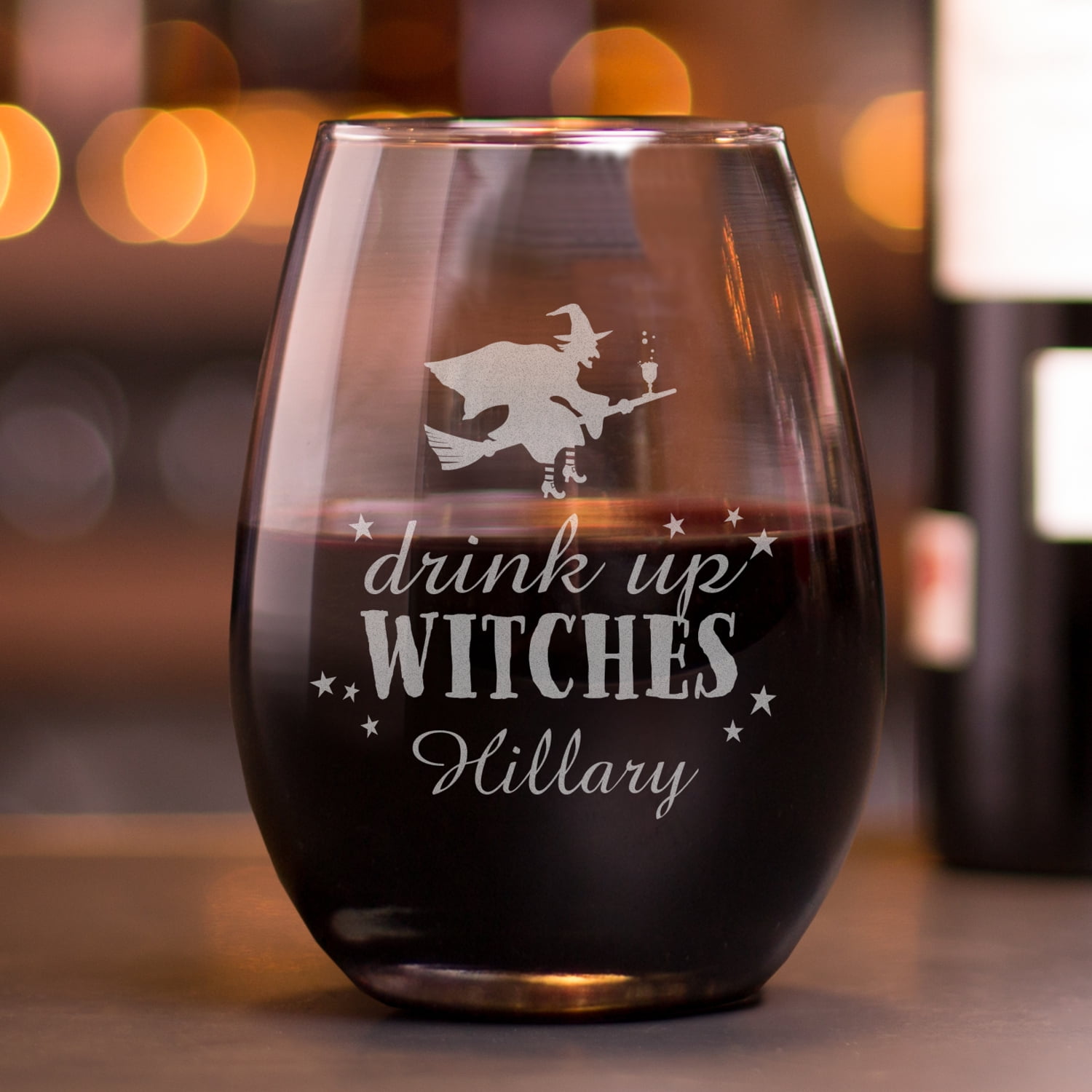 Premium, Where My Witches At, Tulip Wine Glass, (With Stem