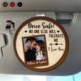 thumbnail image 1 of Personalized Drive Safe Car Visor Clip - Custom Photo & Message, 1 of 7