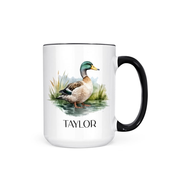 Personalized Duck Coffee Mug Mallard Hunting Gift